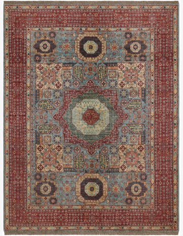 5' 2 x 6' 8 Hand Knotted Mamluk Ziegler Rug