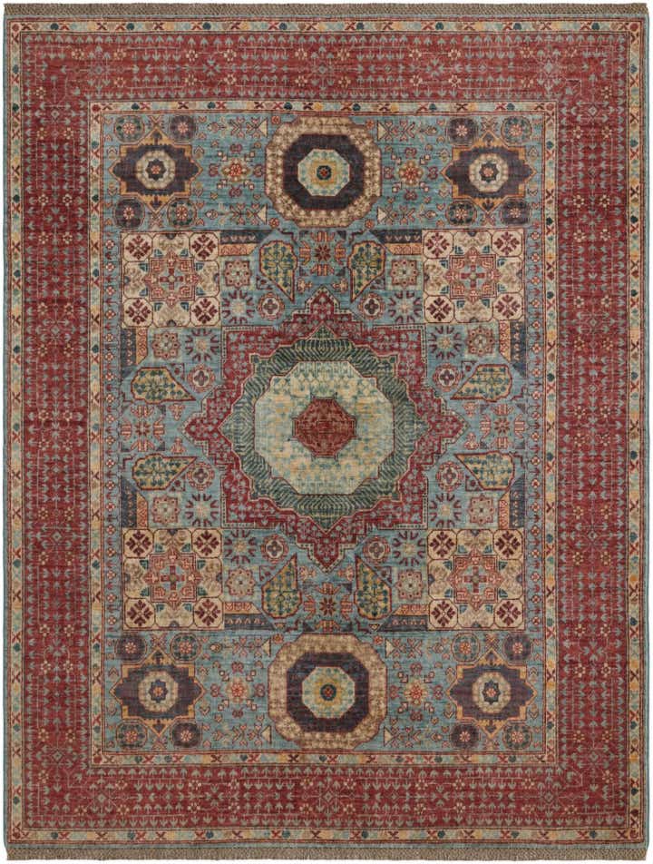 5' 2 x 6' 8 Hand Knotted Mamluk Ziegler Rug