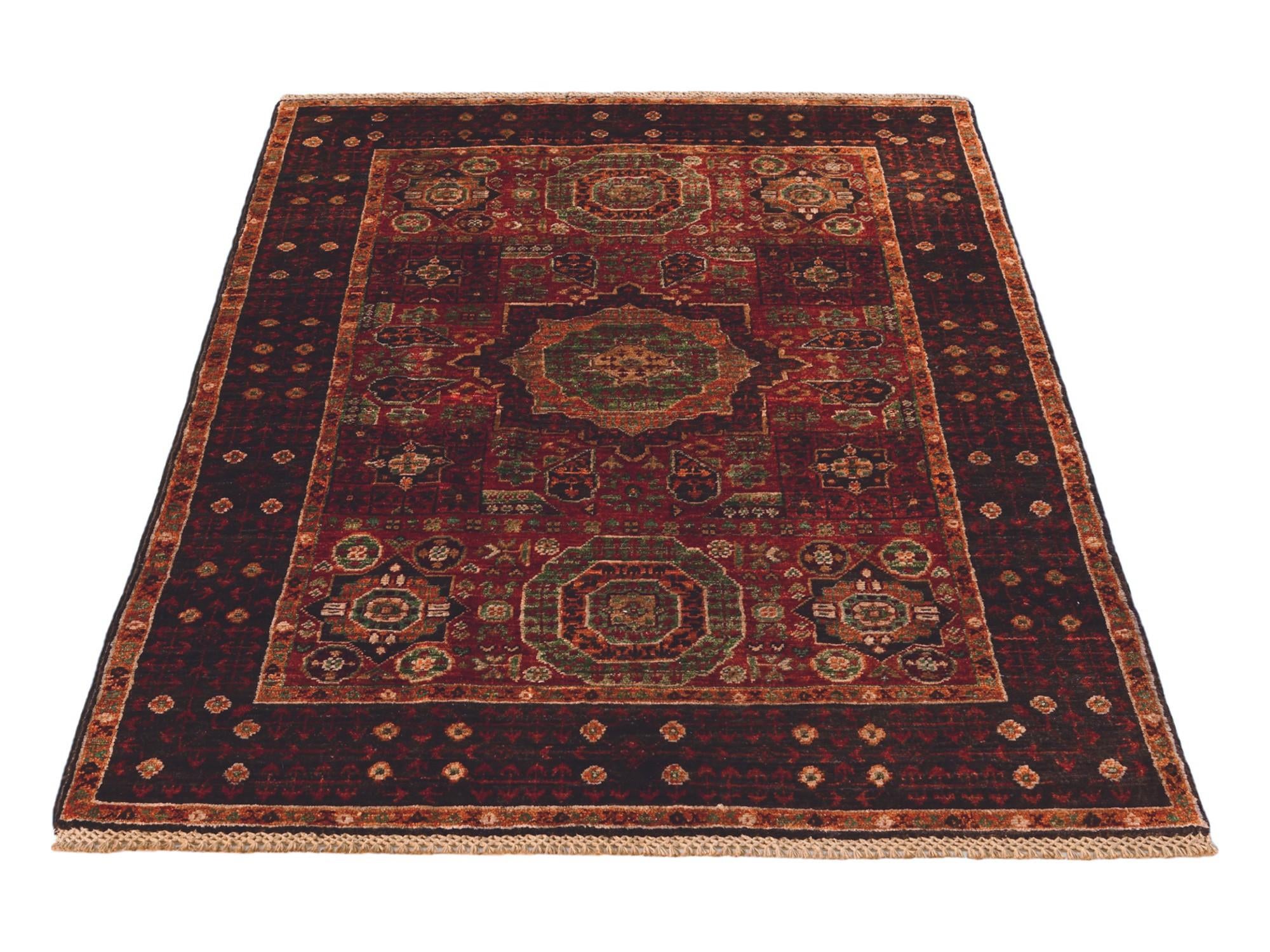 3' 5 x 4' 10 Hand Knotted Mamluk Ziegler Rug