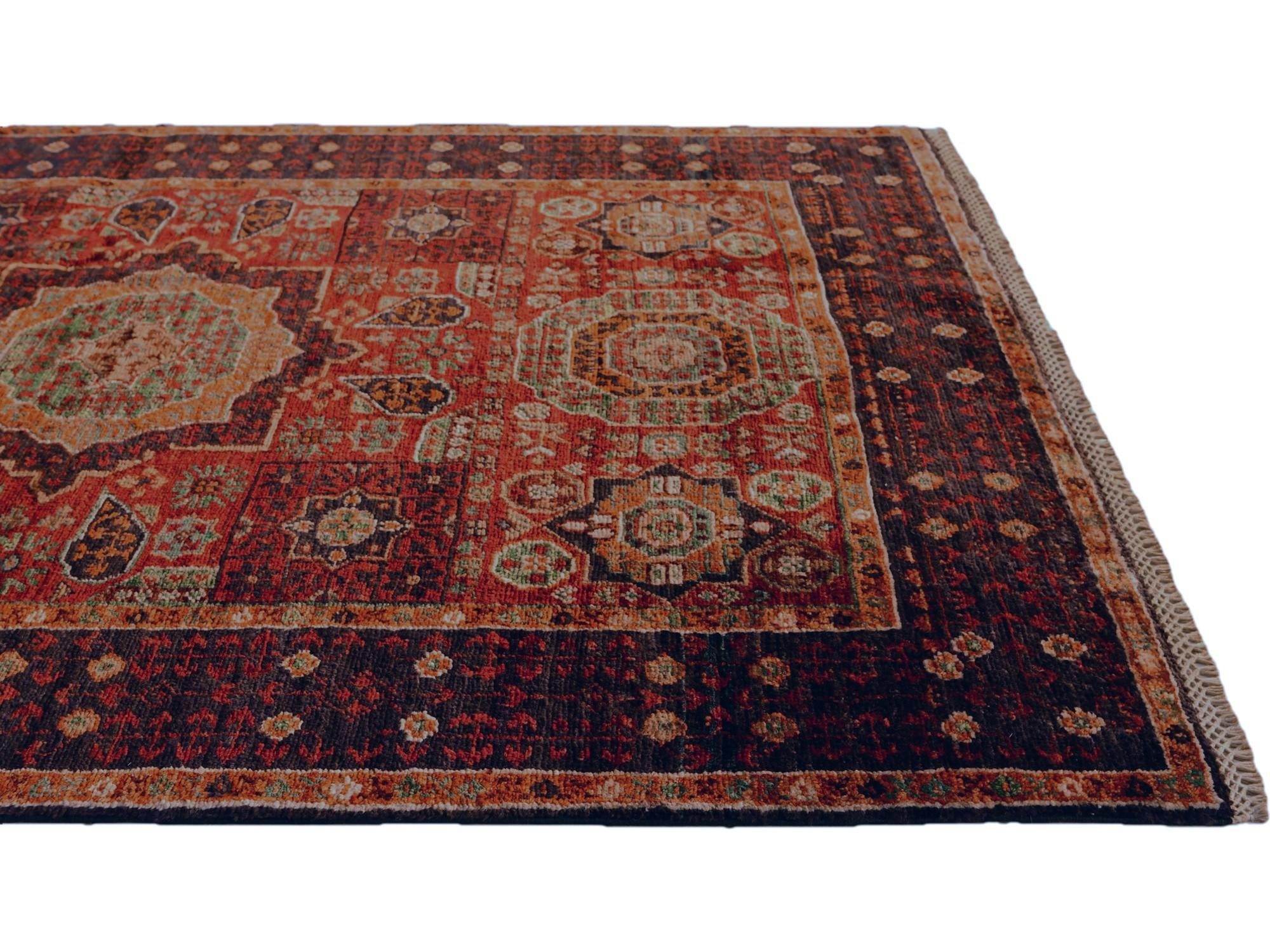 3' 5 x 4' 10 Hand Knotted Mamluk Ziegler Rug