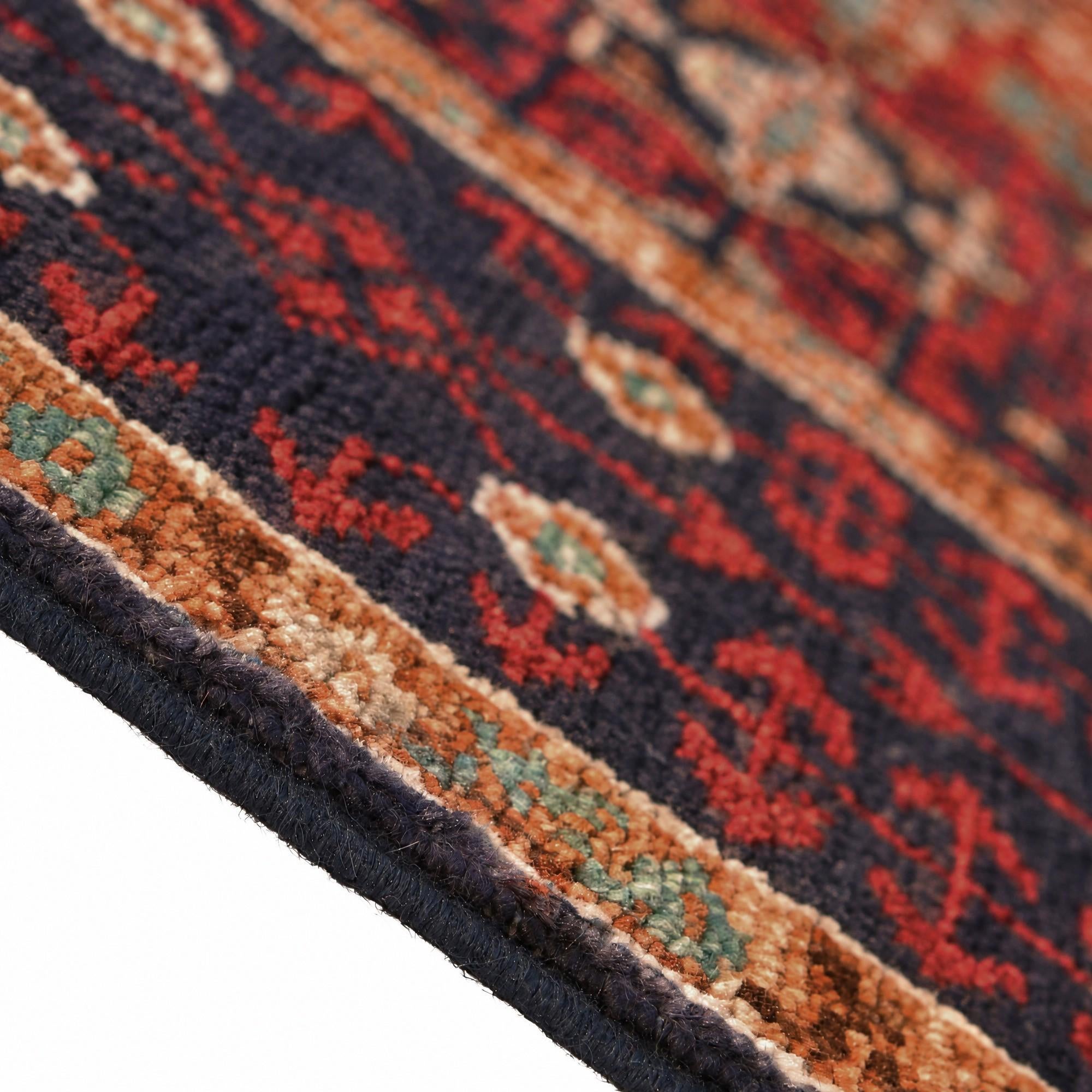 105cm x 150cm Hand Knotted Mamluk Ziegler Rug