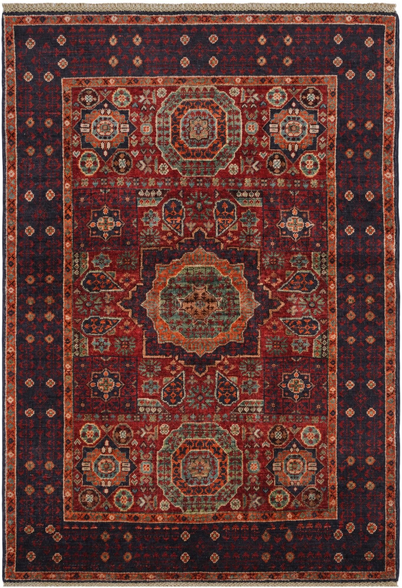 3' 5 x 4' 10 Hand Knotted Mamluk Ziegler Rug