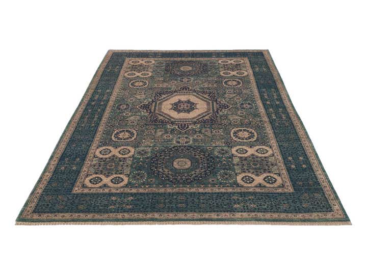 6' 1 x 8' 10 Hand Knotted Mamluk Ziegler Rug