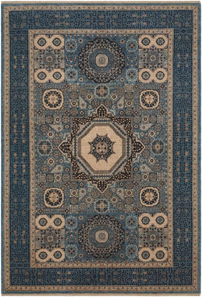 6' 1 x 8' 10 Hand Knotted Mamluk Ziegler Rug