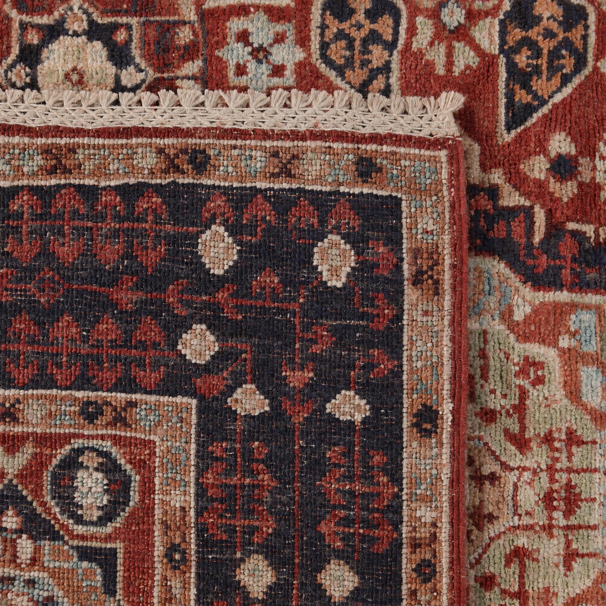 105cm x 150cm Hand Knotted Mamluk Ziegler Rug