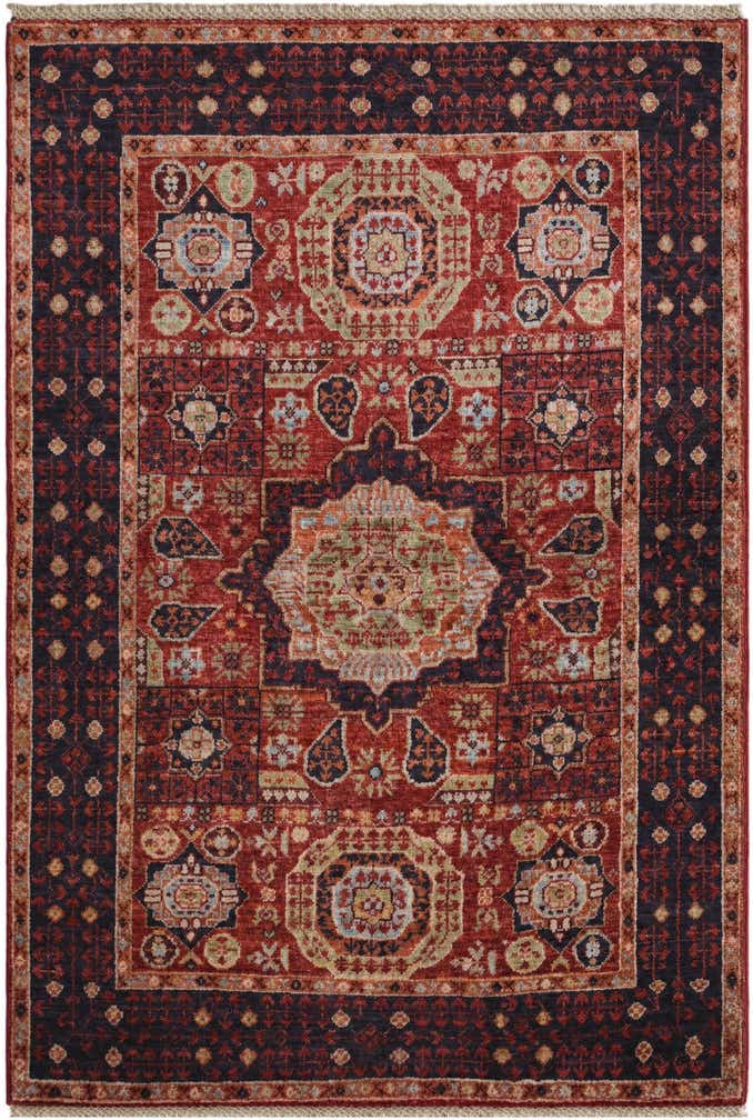 3' 5 x 4' 11 Hand Knotted Mamluk Ziegler Rug