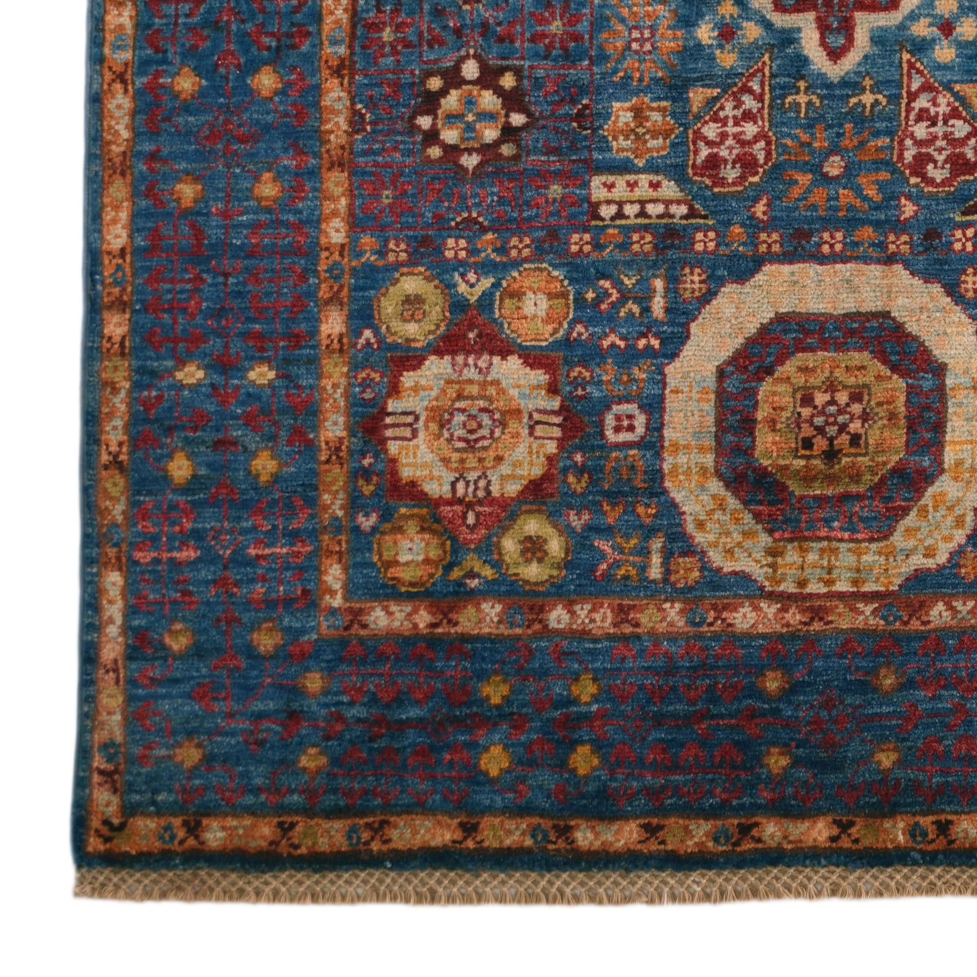 3' 5 x 4' 11 Hand Knotted Mamluk Ziegler Rug