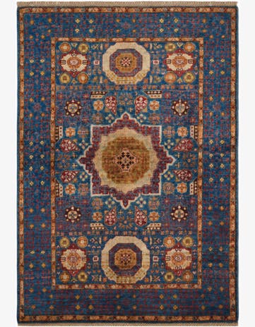 3' 5 x 4' 11 Hand Knotted Mamluk Ziegler Rug