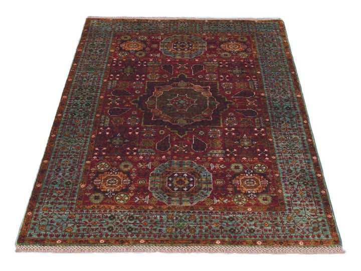 3' 5 x 5' Hand Knotted Mamluk Ziegler Rug