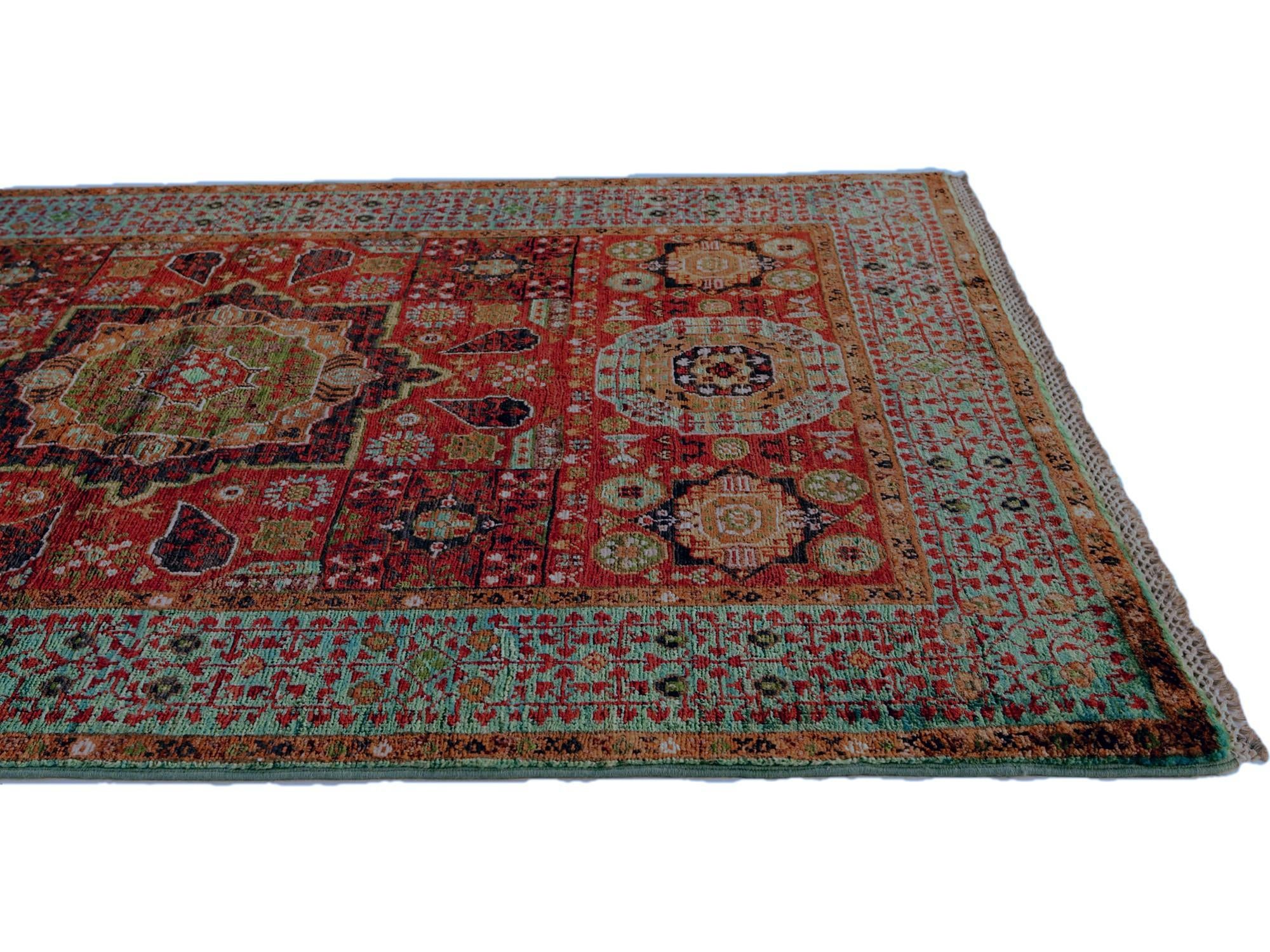 3' 5 x 5' Hand Knotted Mamluk Ziegler Rug
