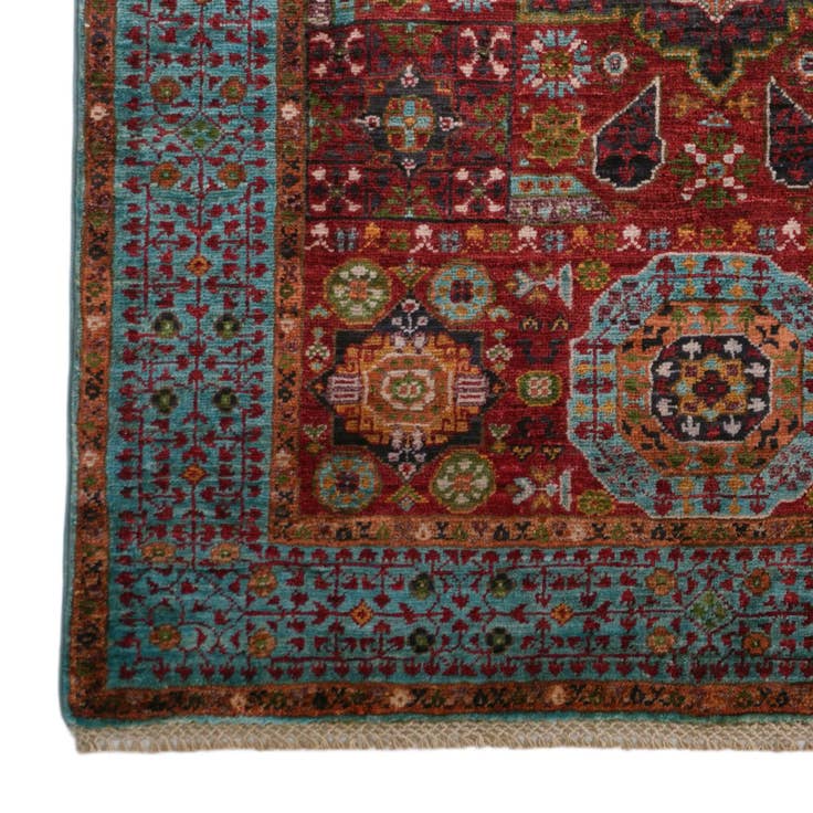 Detail image of 3' 5 x 5' Hand Knotted Mamluk Ziegler Rug