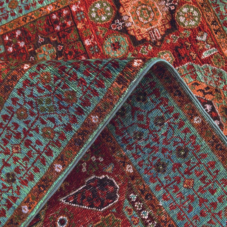 Detail image of 3' 5 x 5' Hand Knotted Mamluk Ziegler Rug
