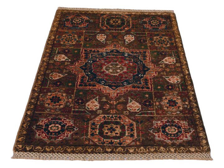 2' x 3' Hand Knotted Mamluk Ziegler Rug