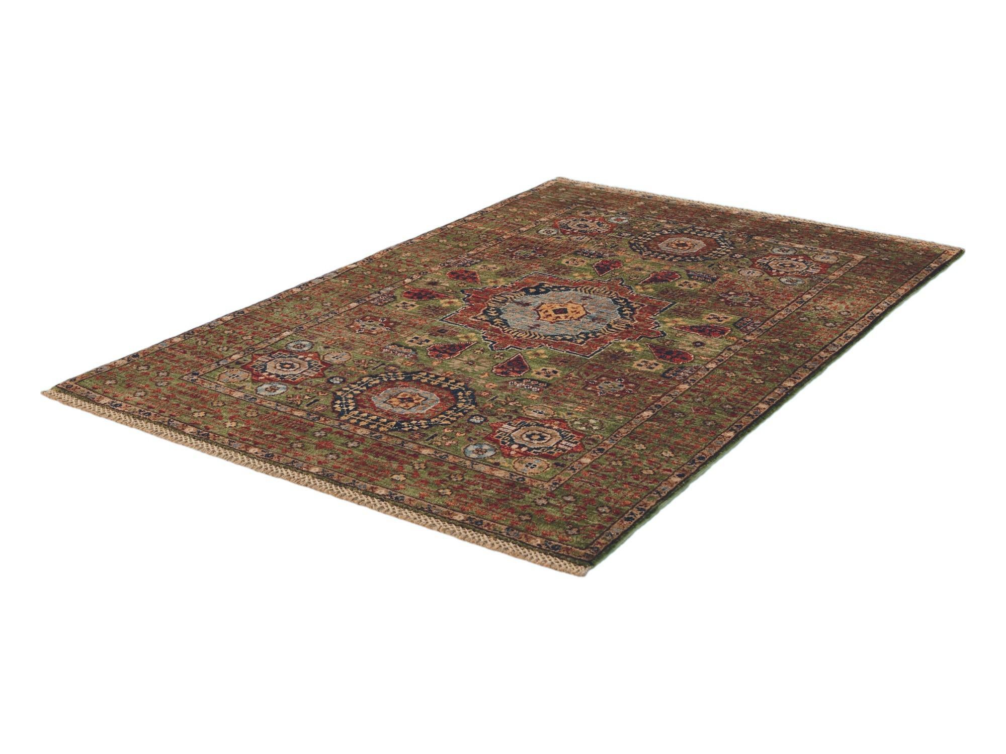 3' 4 x 4' 11 Hand Knotted Mamluk Ziegler Rug