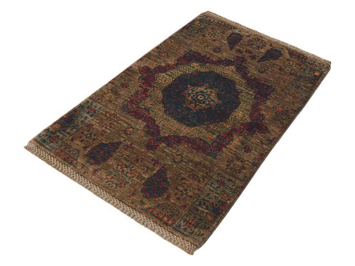 2' x 3' 1 Hand Knotted Mamluk Ziegler Rug