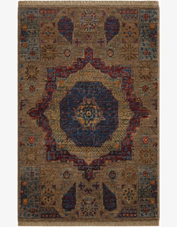 2' x 3' 1 Hand Knotted Mamluk Ziegler Rug