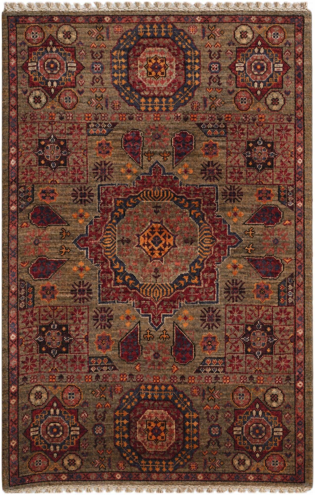 2' 7 x 4' Hand Knotted Mamluk Ziegler Rug