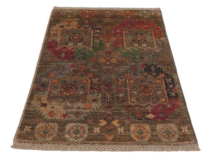 1' 11 x 2' 11 Hand Knotted Mamluk Ziegler Rug