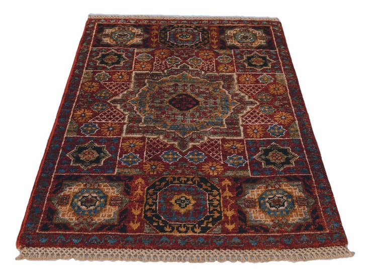 Detail image of 2' x 3' Hand Knotted Mamluk Ziegler Rug