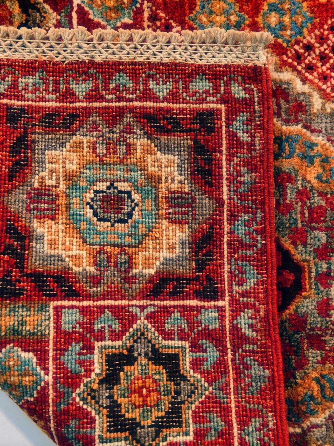 60cm x 90cm Hand Knotted Mamluk Ziegler Rug