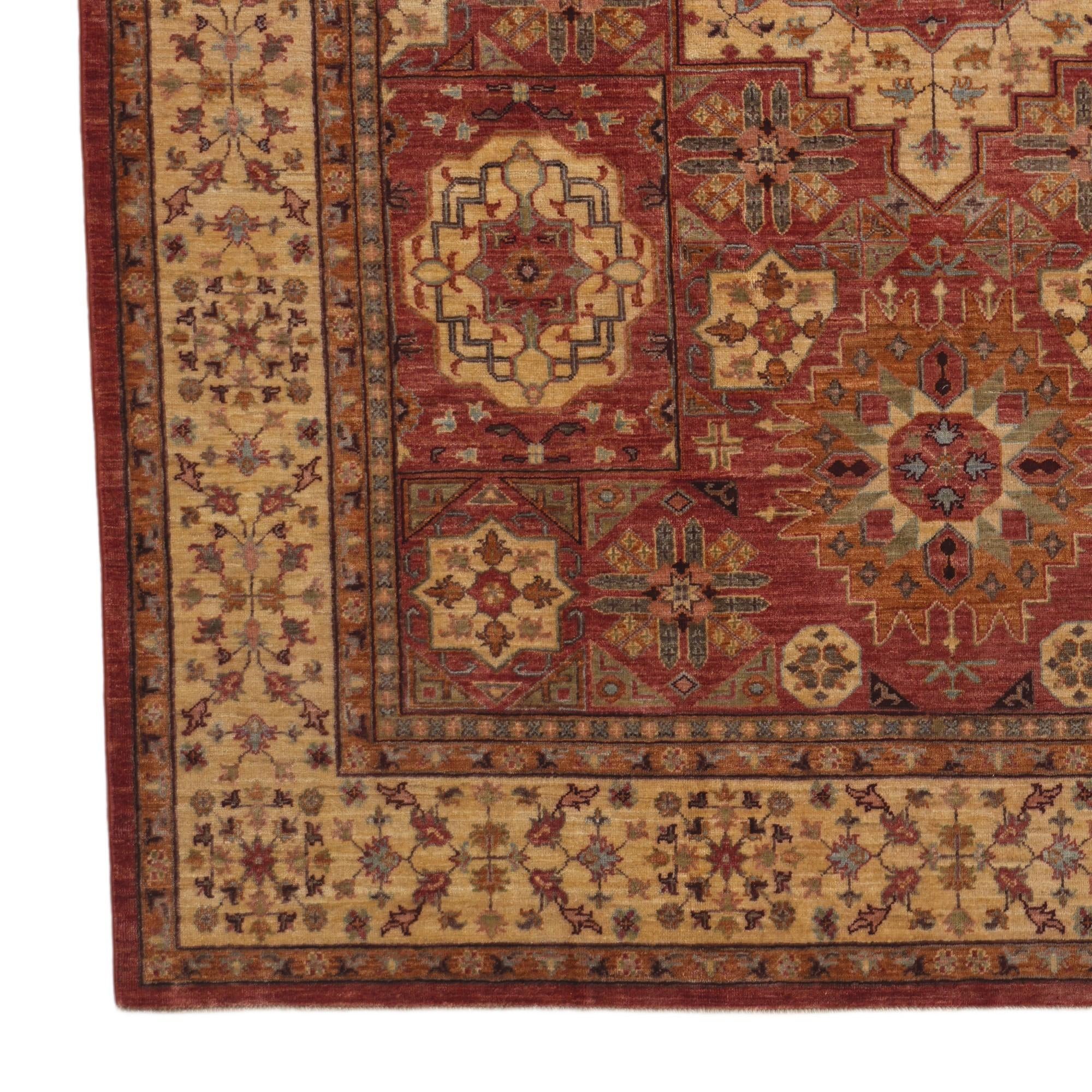 6' 9 x 9' 8 Hand Knotted Mamluk Ziegler Rug