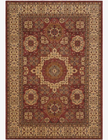 6' 9 x 9' 8 Hand Knotted Mamluk Ziegler Rug