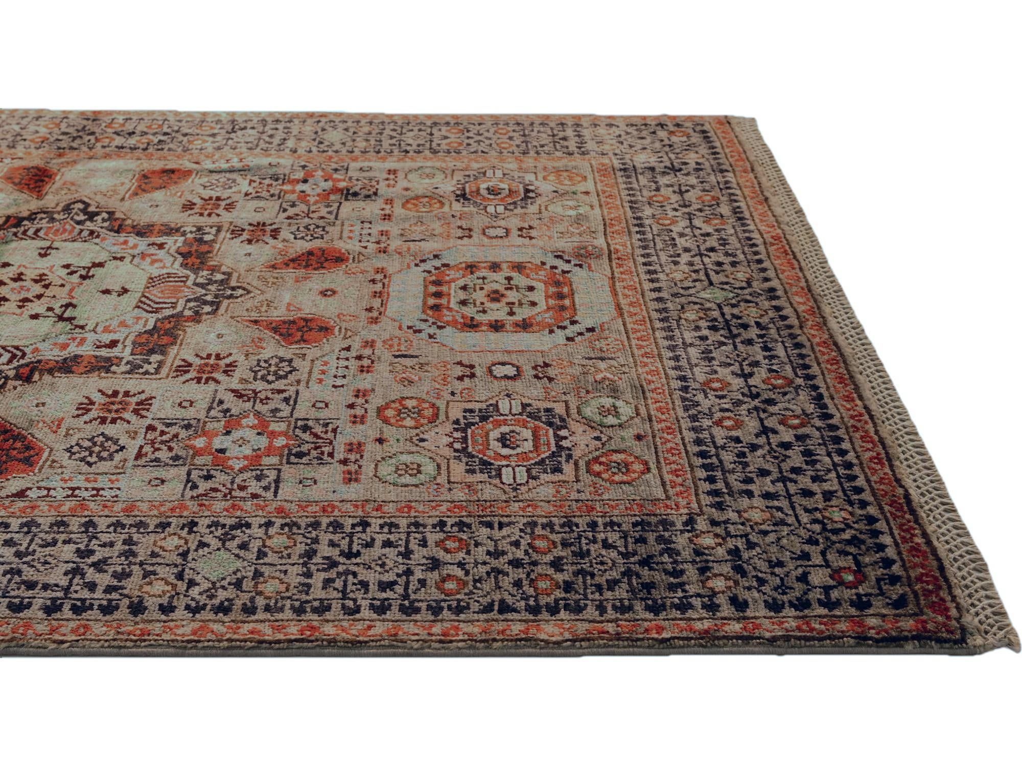3' 4 x 5' Hand Knotted Mamluk Ziegler Rug