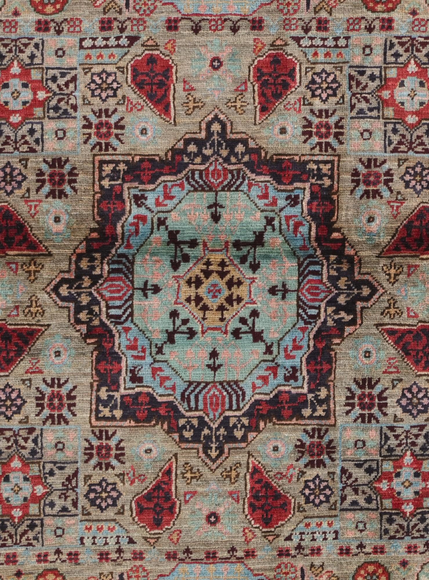 3' 4 x 5' Hand Knotted Mamluk Ziegler Rug