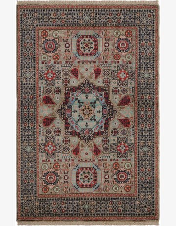 3' 4 x 5' Hand Knotted Mamluk Ziegler Rug