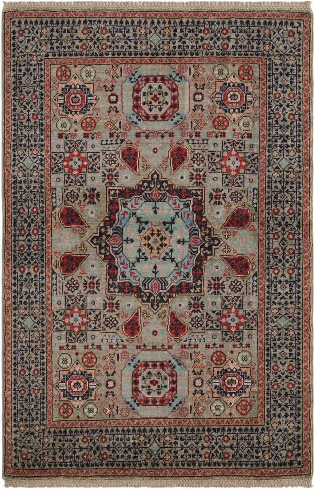 3' 4 x 5' Hand Knotted Mamluk Ziegler Rug