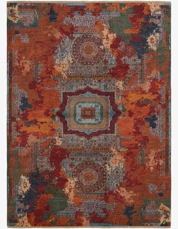 9' x 12' 2 Hand Knotted Mamluk Ziegler Rug