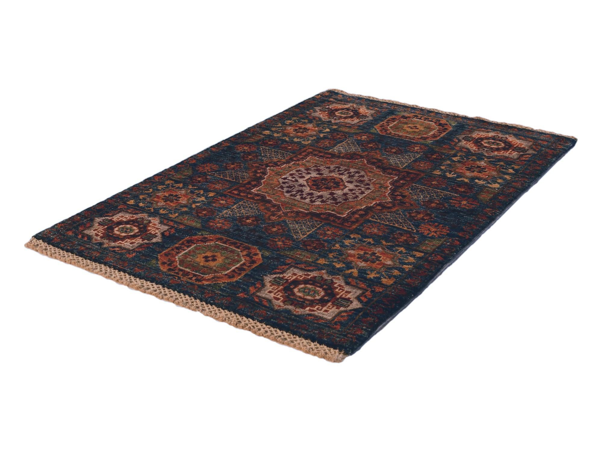 2' 1 x 3' Hand Knotted Mamluk Ziegler Rug
