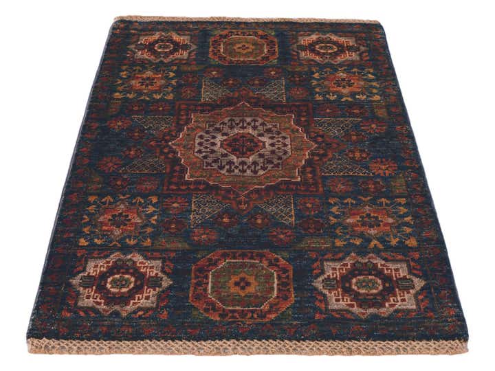 2' 1 x 3' Hand Knotted Mamluk Ziegler Rug