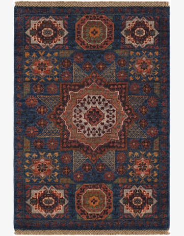 2' 1 x 3' Hand Knotted Mamluk Ziegler Rug