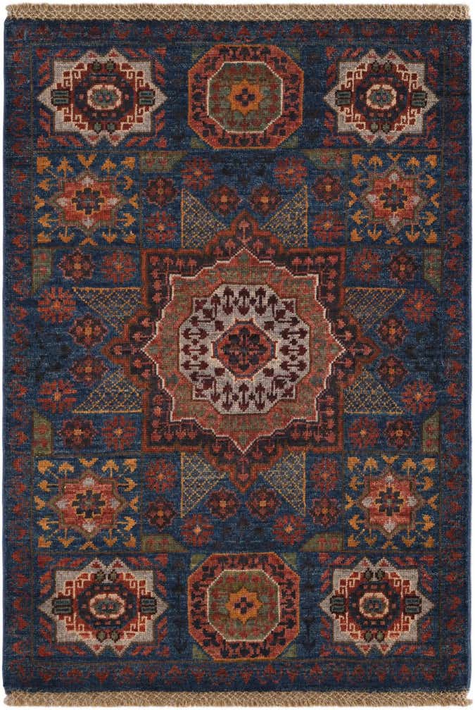 2' 1 x 3' Hand Knotted Mamluk Ziegler Rug