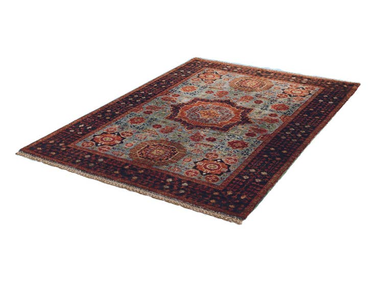 Detail image of 3' 6 x 4' 10 Hand Knotted Mamluk Ziegler Rug