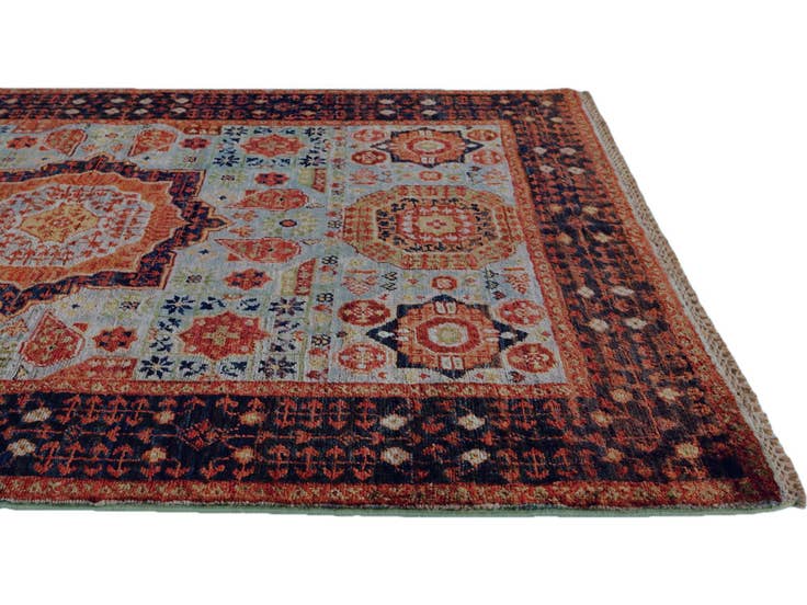Detail image of 3' 6 x 4' 10 Hand Knotted Mamluk Ziegler Rug