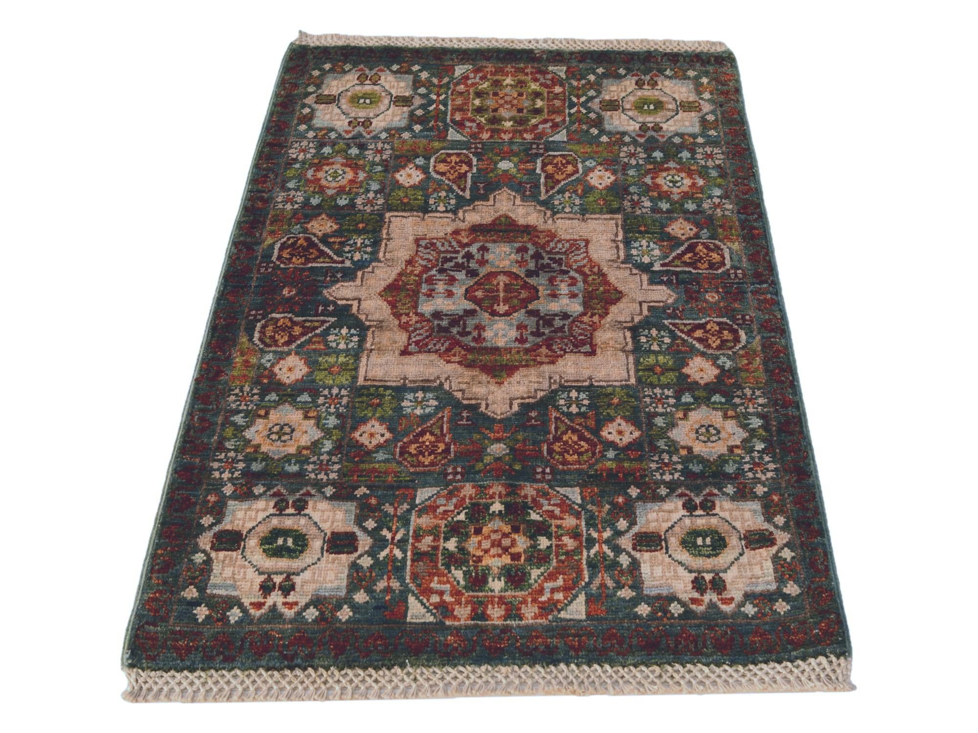 2' x 3' Hand Knotted Mamluk Ziegler Rug
