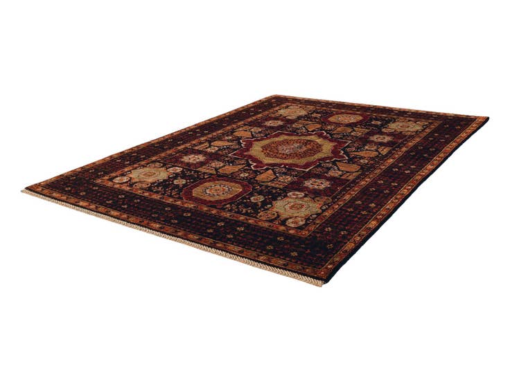 Detail image of 5' 1 x 6' 9 Hand Knotted Mamluk Ziegler Rug
