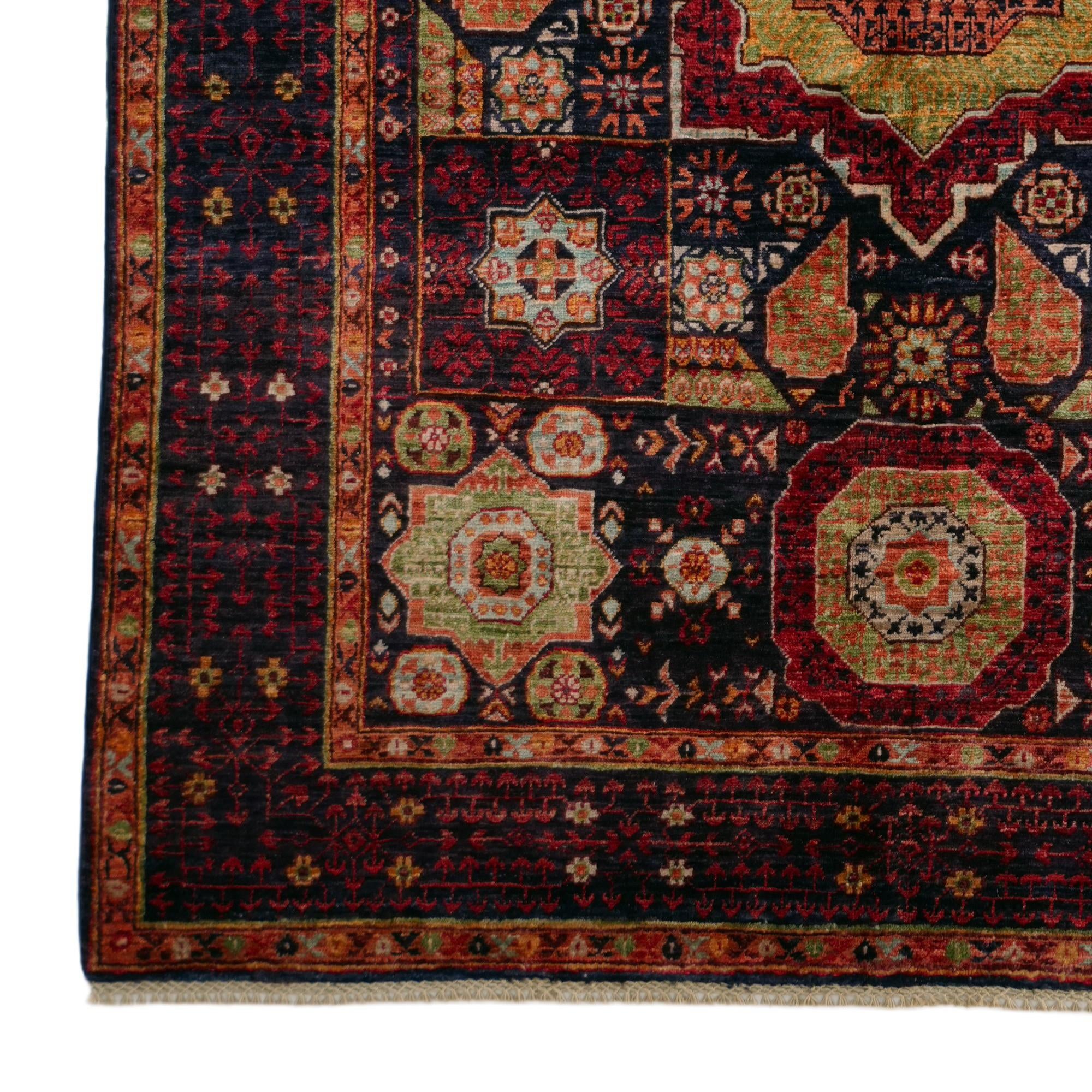 5' 1 x 6' 9 Hand Knotted Mamluk Ziegler Rug