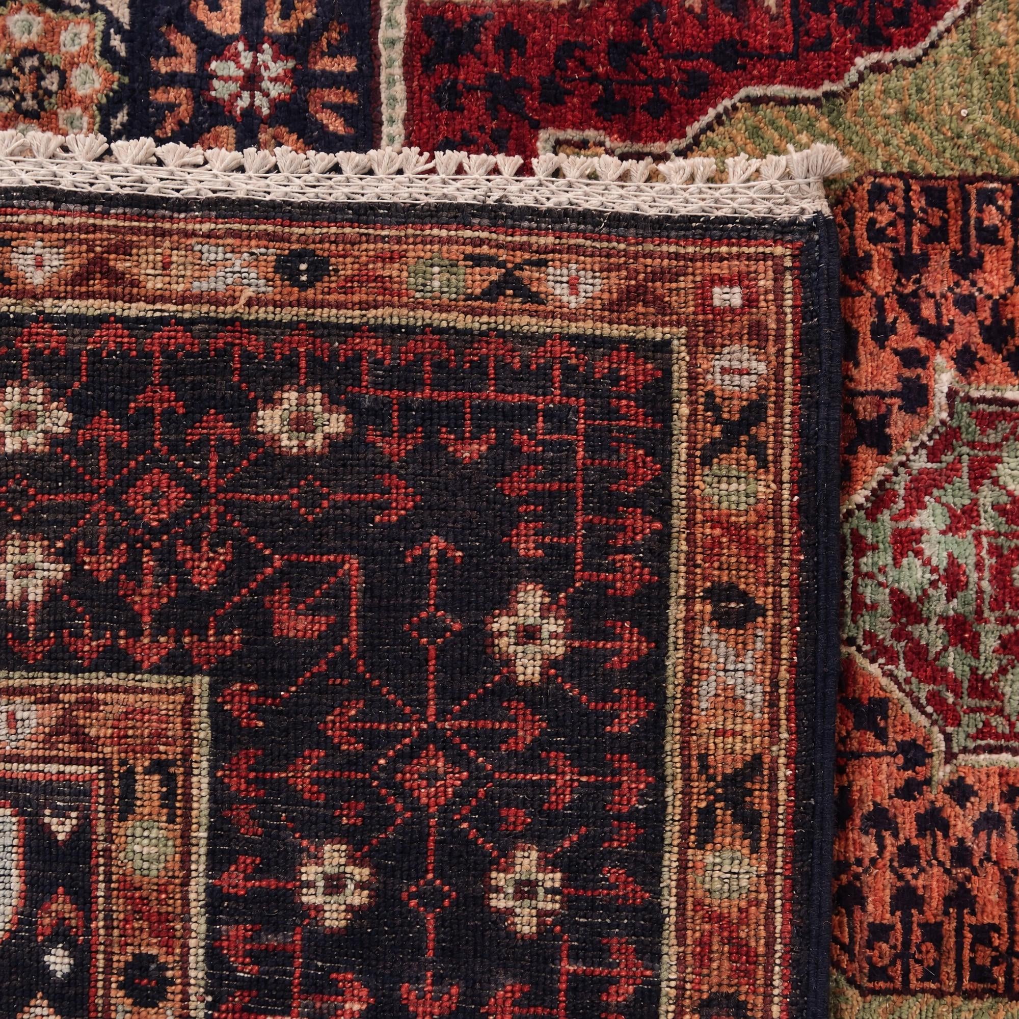 155cm x 205cm Hand Knotted Mamluk Ziegler Rug