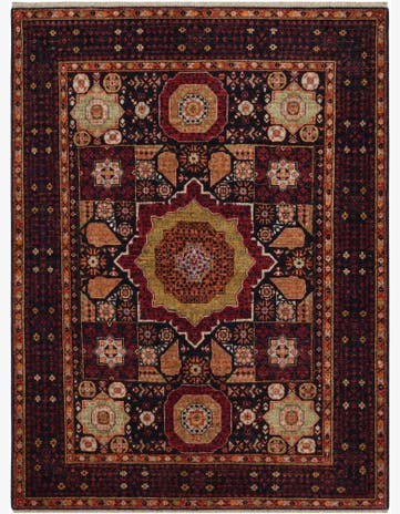 5' 1 x 6' 9 Hand Knotted Mamluk Ziegler Rug