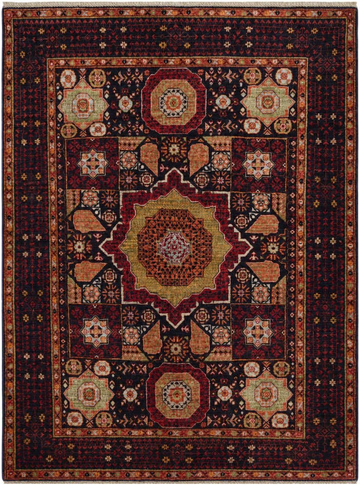 Detail image of 155cm x 205cm Hand Knotted Mamluk Ziegler Rug