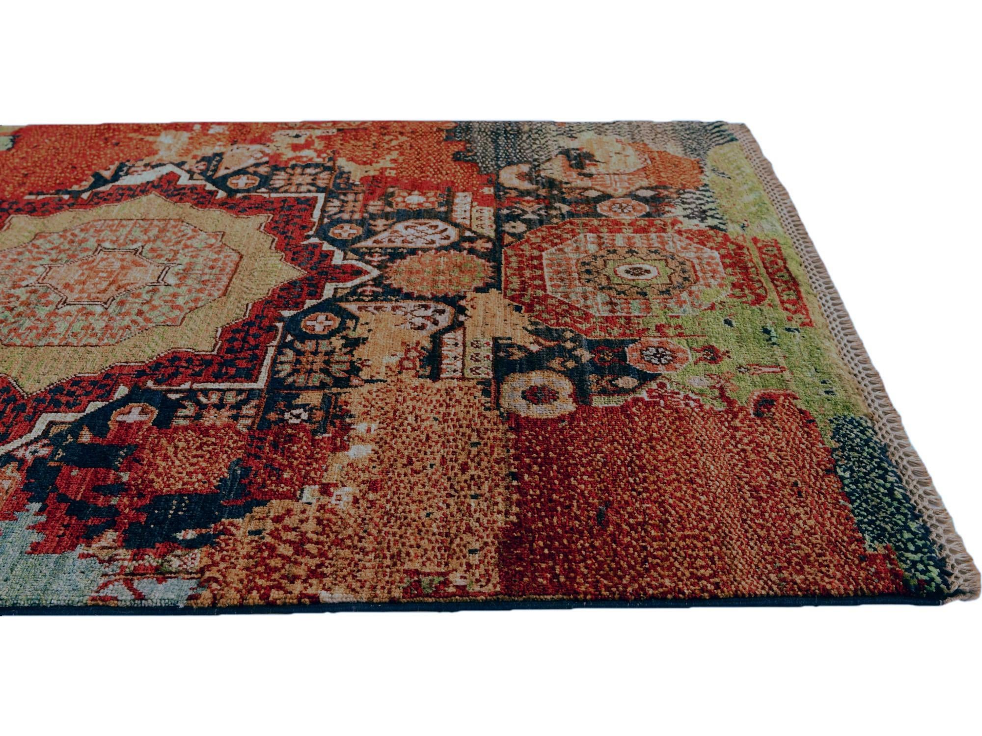 3' 7 x 5' Hand Knotted Mamluk Ziegler Rug