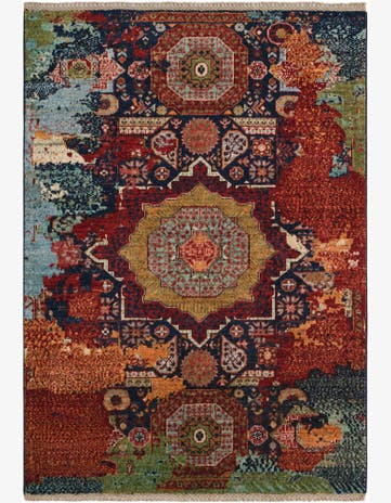 3' 7 x 5' Hand Knotted Mamluk Ziegler Rug