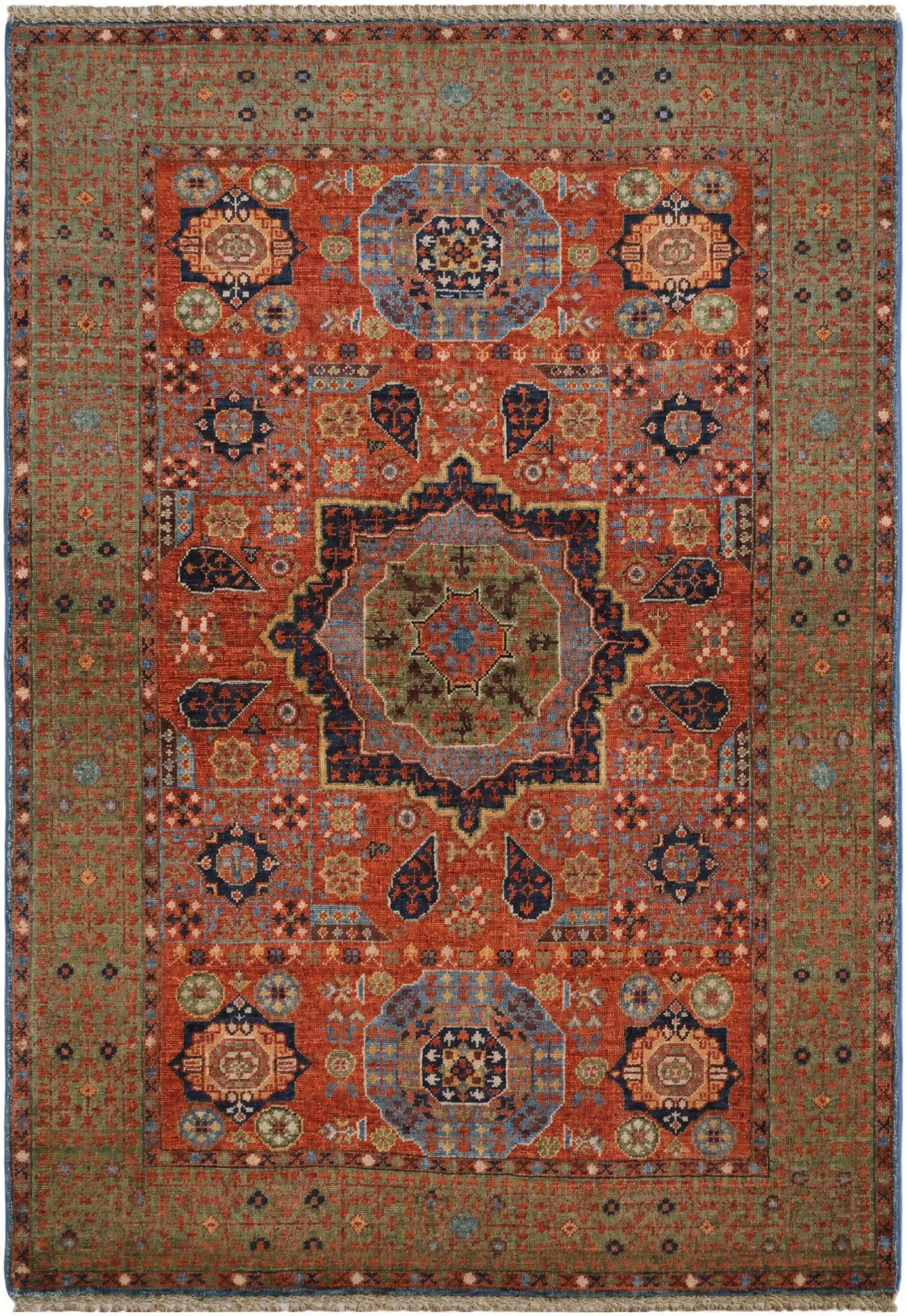 3' 7 x 5' Hand Knotted Mamluk Ziegler Rug