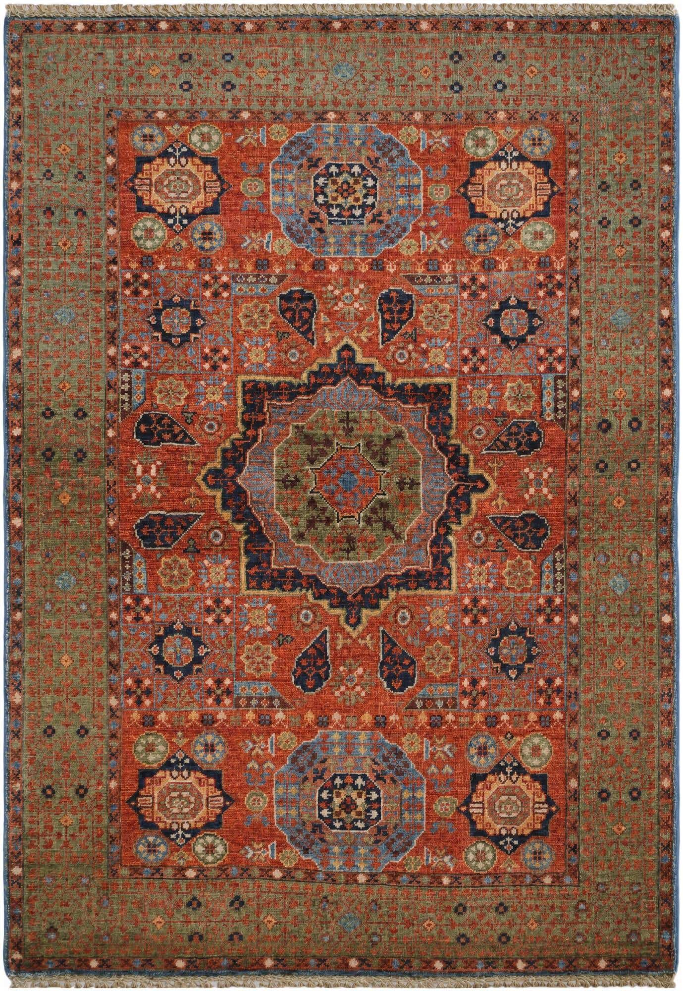 3' 7 x 5' Hand Knotted Mamluk Ziegler Rug