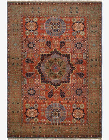 3' 7 x 5' Hand Knotted Mamluk Ziegler Rug