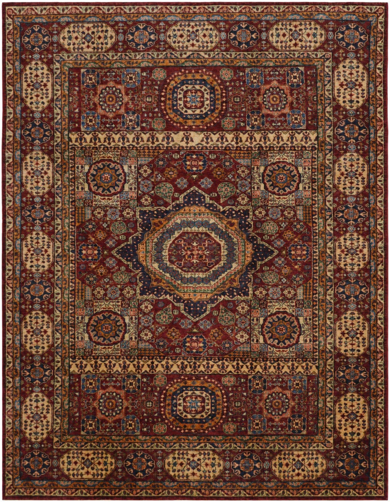 7' 4 x 9' 6 Hand Knotted Mamluk Ziegler Rug