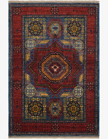 3' 6 x 5' 1 Hand Knotted Mamluk Ziegler Rug